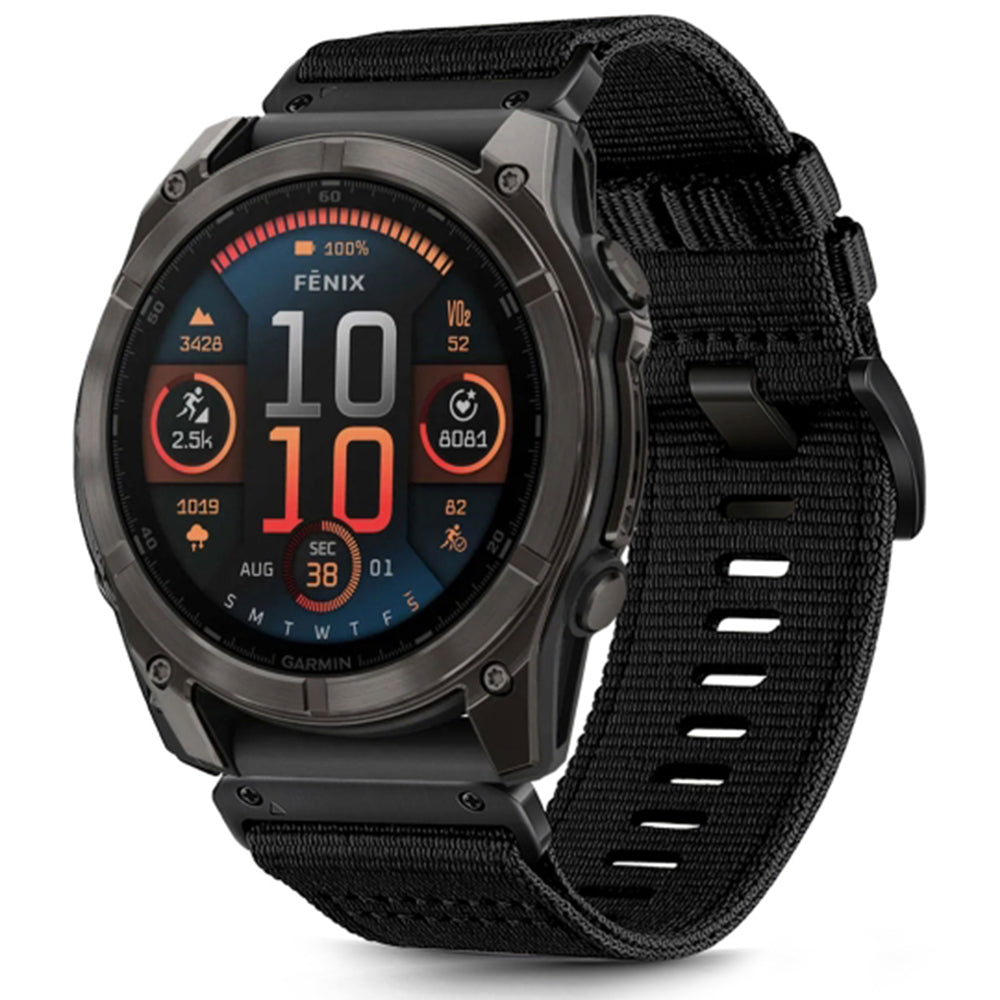 Curea Garmin Fenix 5/5 Plus 6/6 Pro/7 Techsuit W070, negru obsidian – imagine 1