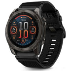 Curea Garmin Fenix 5/5 Plus 6/6 Pro/7 Techsuit W070, negru obsidian – imagine 1