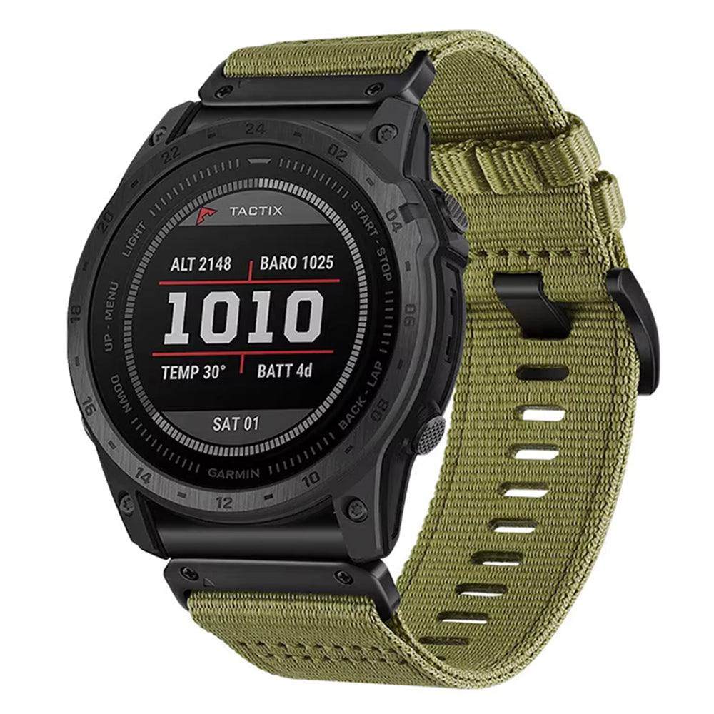 Curea Garmin Fenix 5/5 Plus 6/6 Pro/7 Techsuit W070, verde rouă – imagine 1