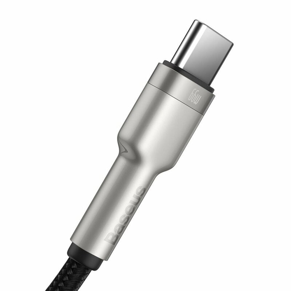 Cablu Baseus Cafule Metal USB-A la USB-C 66W, 1 m – imagine 5