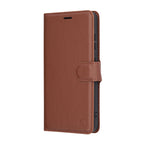 Husă portofel Techsuit Leather Folio Galaxy S25 – Maro – imagine 4
