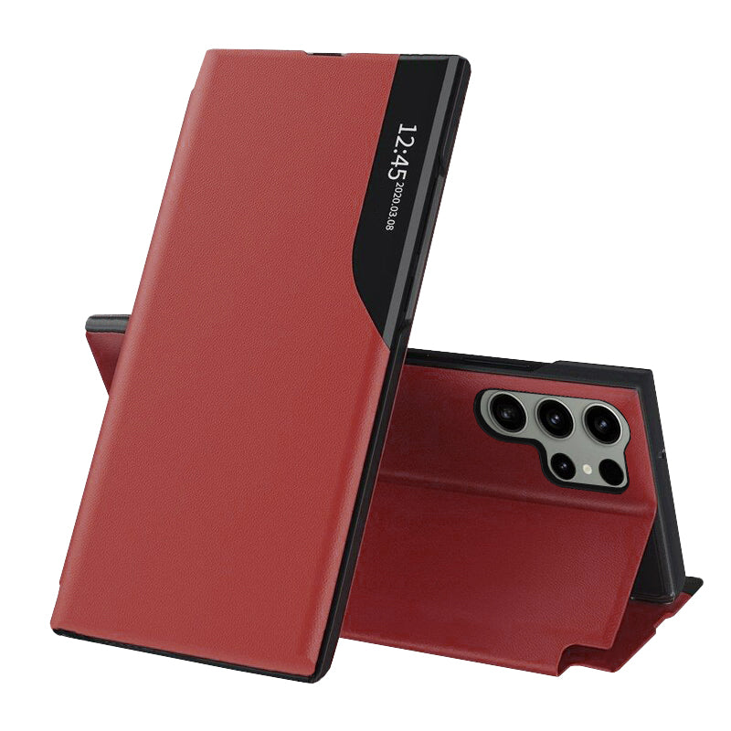 Husă flip Techsuit eFold Galaxy S23 Ultra – Roșu – imagine 2
