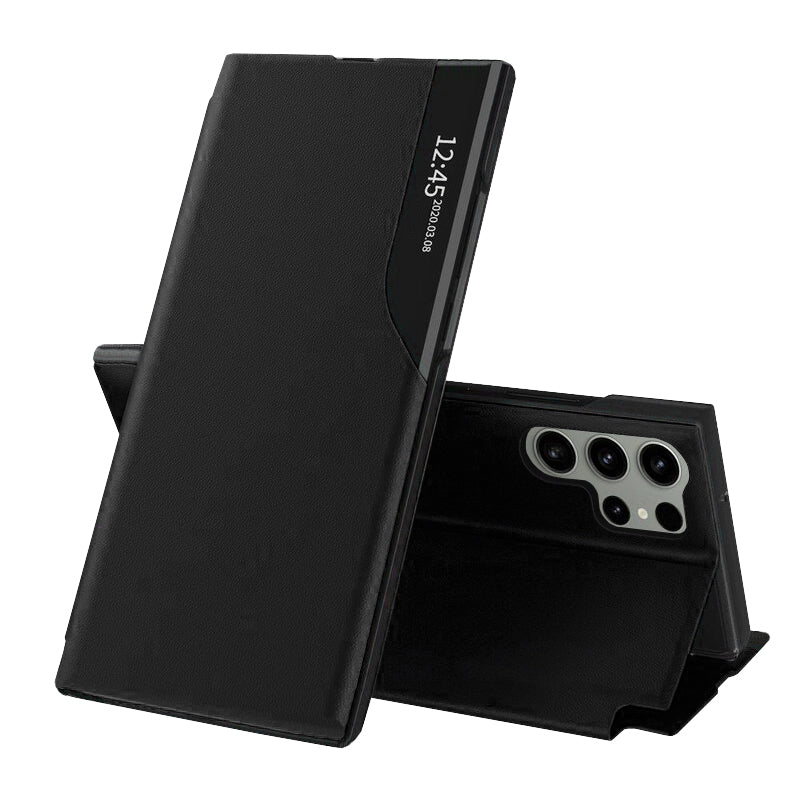Husă flip Techsuit eFold Galaxy S23 Ultra – Negru – imagine 1