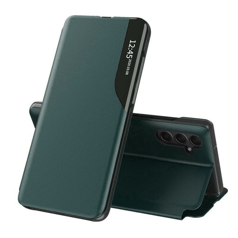 Husă flip Techsuit eFold Galaxy S25 Plus – Verde închis – imagine 2