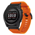 Curea Garmin Fenix 5/5 Plus 6/6 Pro/7 Techsuit W070, portocaliu floral – imagine 1