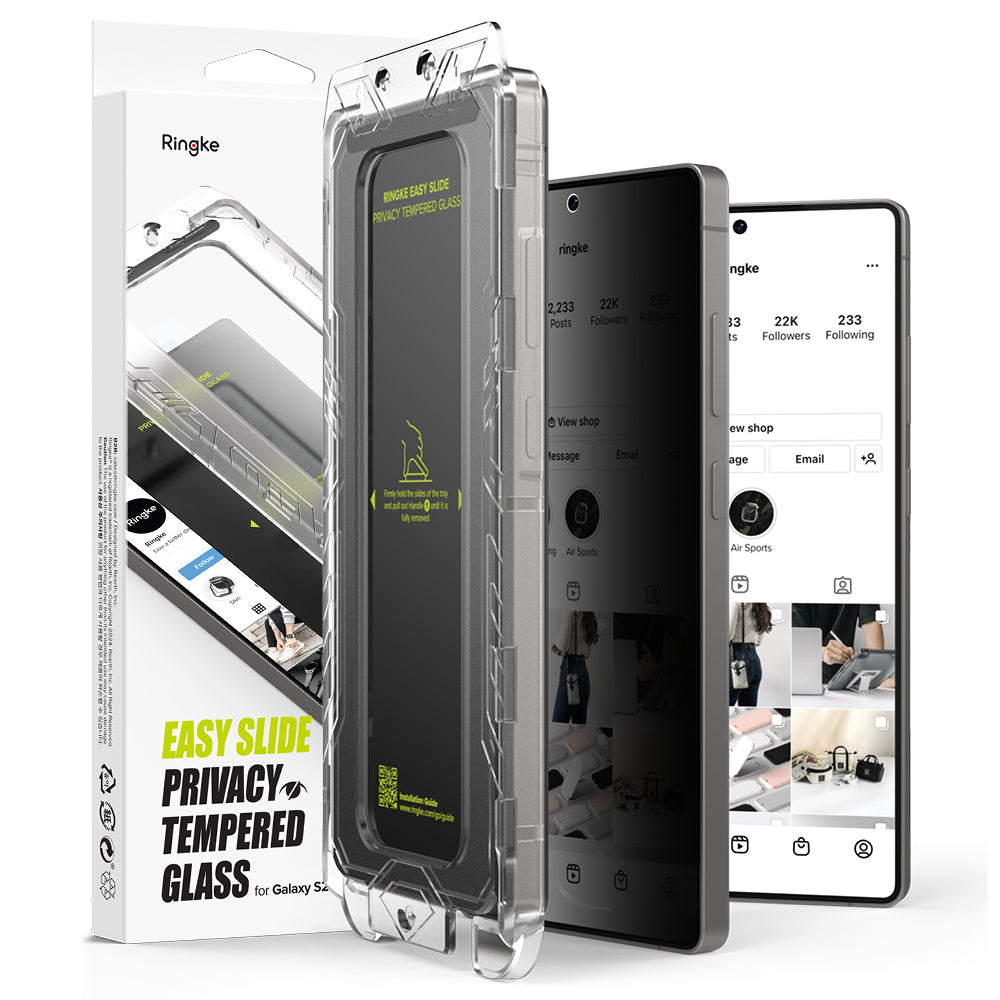 Folie privacy Ringke Easy Slide Galaxy S25 Ultra, set 2 buc. – imagine 1