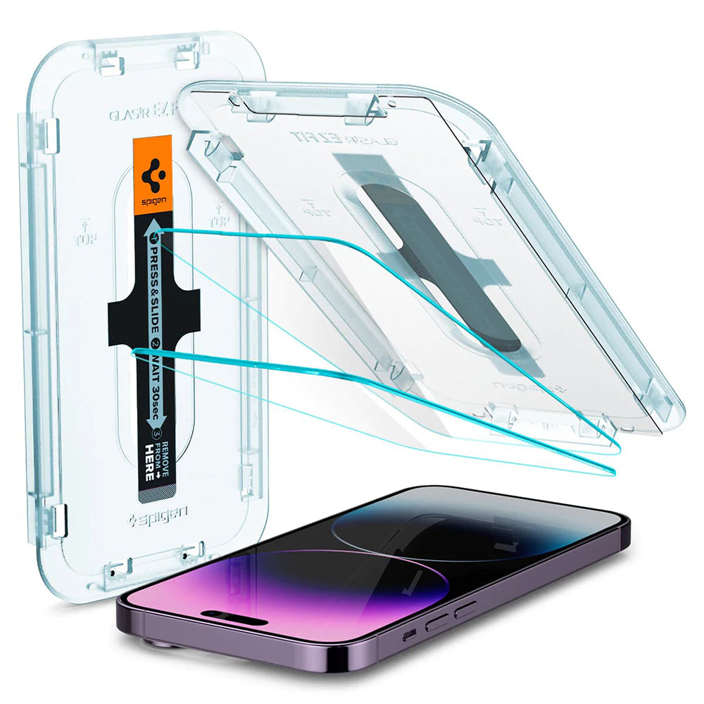 Folie de sticlă Spigen Glas.tR EZ Fit pentru iPhone 14 Pro Max – imagine 1