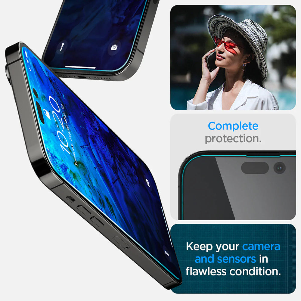 Folie de sticlă Spigen Glas.tR EZ Fit pentru iPhone 14 Pro Max – imagine 5