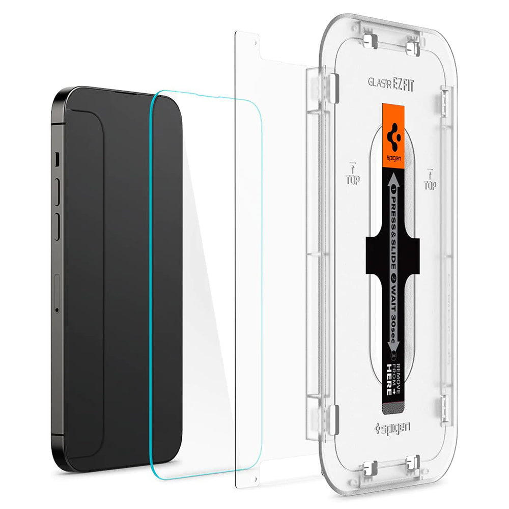 Folie de sticlă Spigen Glas.tR EZ Fit pentru iPhone 14 Pro – imagine 4