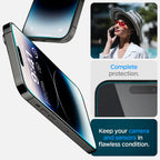 Folie de sticlă Spigen Glas.tR EZ Fit pentru iPhone 14 Pro – imagine 5