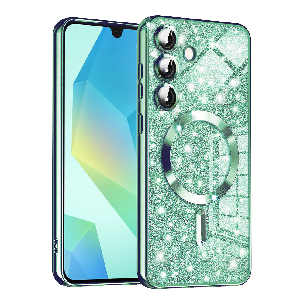 Husă Techsuit Luxury Glitter MagSafe Galaxy A16 / A16 5G – Verde deschis – imagine 9