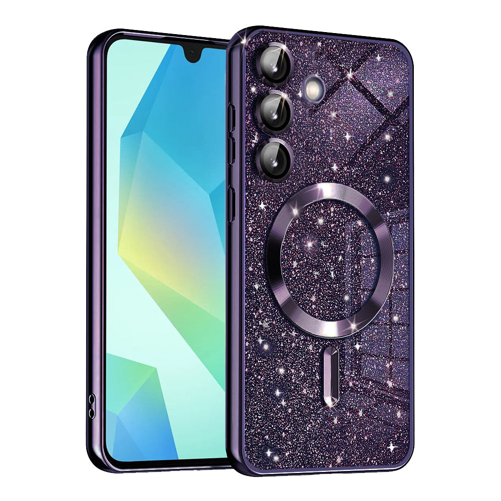 Husă Techsuit Luxury Glitter MagSafe Galaxy A16 / A16 5G – Mov închis – imagine 8