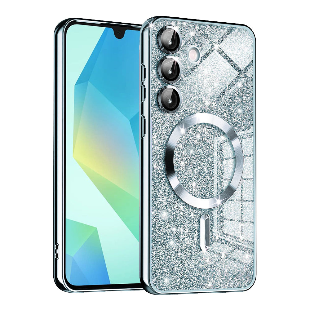 Husă Techsuit Luxury Glitter MagSafe Galaxy A16 / A16 5G – Albastru deschis – imagine 10