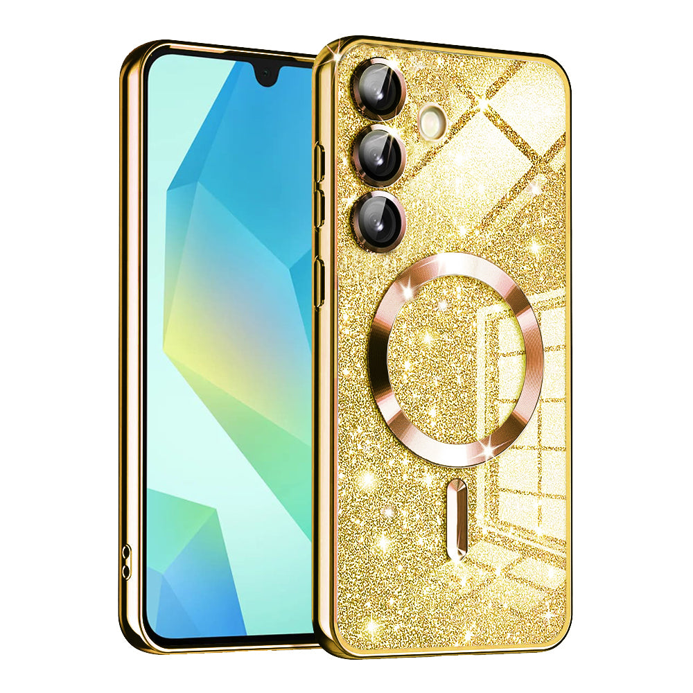 Husă Techsuit Luxury Glitter MagSafe Galaxy A16 / A16 5G – Auriu – imagine 2