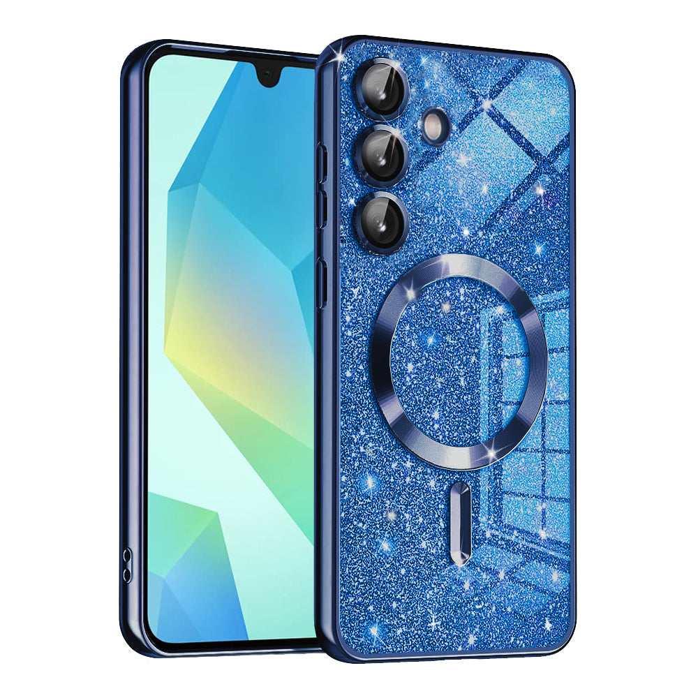 Husă Techsuit Luxury Glitter MagSafe Galaxy A16 / A16 5G – Albastru închis – imagine 11