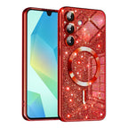 Husă Techsuit Luxury Glitter MagSafe Galaxy A16 / A16 5G – Roșu – imagine 3