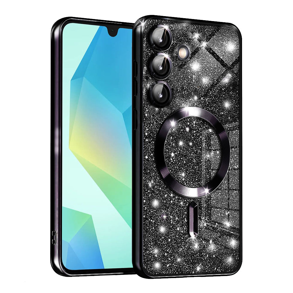 Husă Techsuit Luxury Glitter MagSafe Galaxy A16 / A16 5G – Negru – imagine 4
