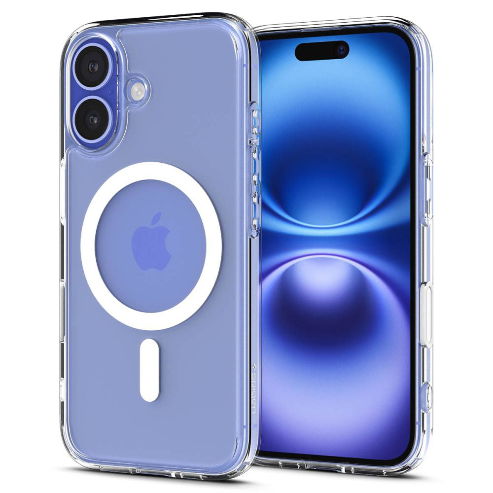 Husă Spigen Ultra Hybrid T MagSafe iPhone 16 – Alb – imagine 1