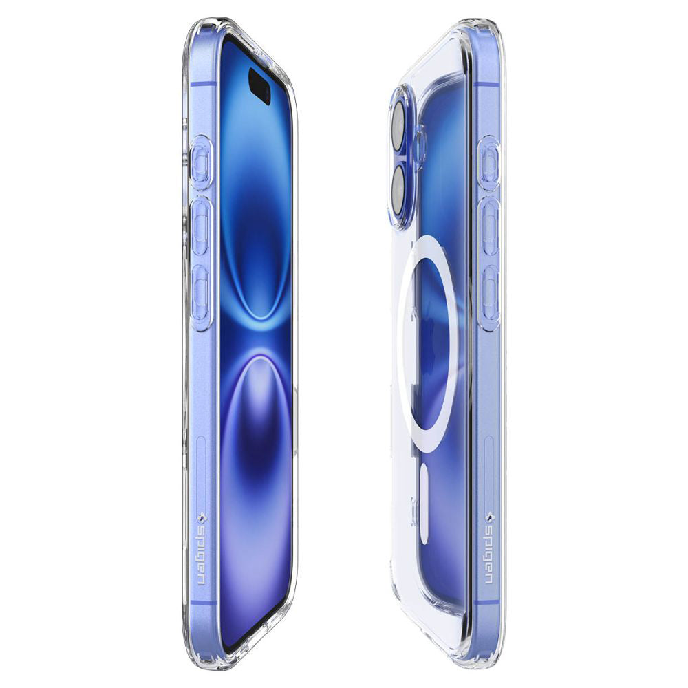 Husă Spigen Ultra Hybrid T MagSafe iPhone 16 – Alb – imagine 6