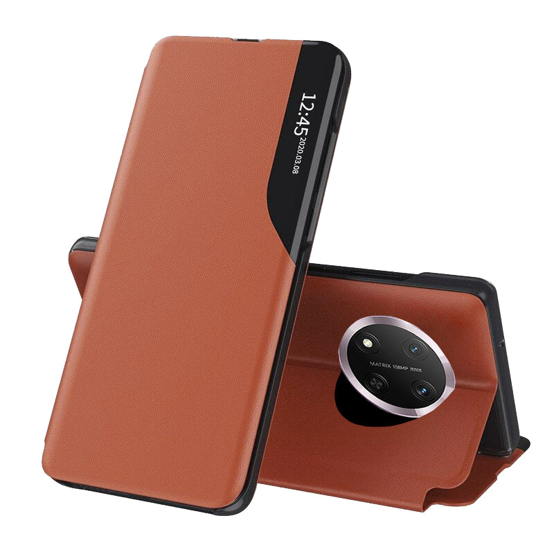 Husă Honor Magic7 Lite / X9c flip Techsuit eFold, portocaliu – imagine 1