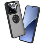 Husă Xiaomi 15 Pro Techsuit Glinth cu inel magnetic, negru – imagine 1