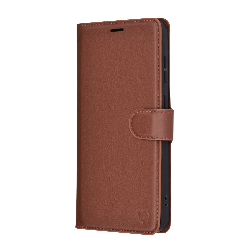 Husă portofel Techsuit Leather Folio Galaxy A56 5G – Maro – imagine 4