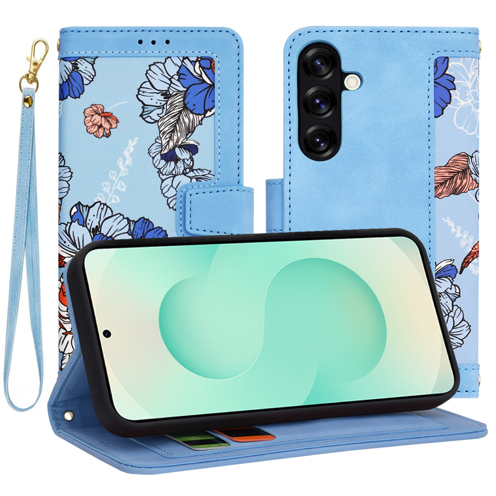 Husă flip Techsuit FlipCraft Galaxy S25 Plus – Albastru intens – imagine 1