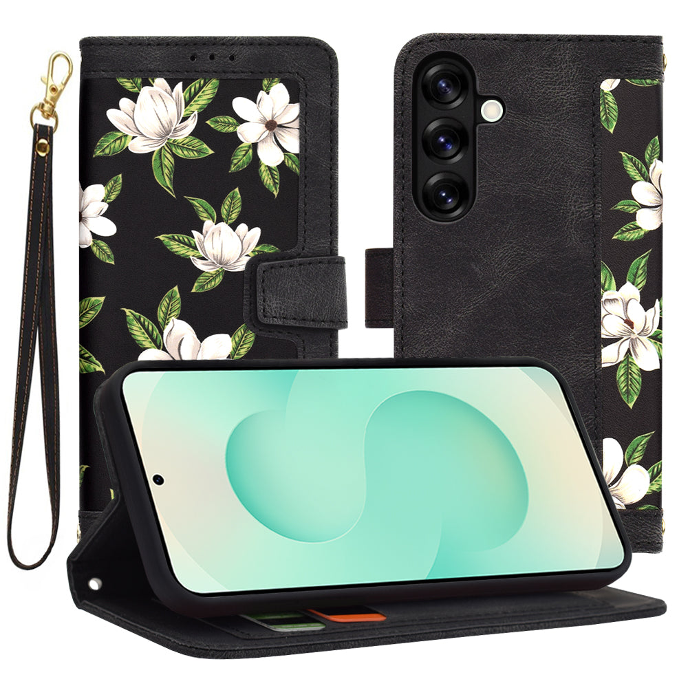 Husă flip Techsuit FlipCraft Galaxy S25 Plus – Model floral – imagine 6