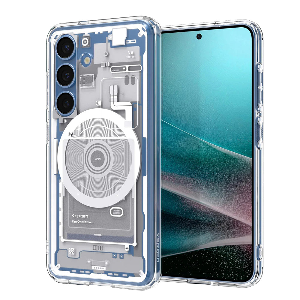 Husă Spigen Ultra Hybrid Zero One MagSafe Galaxy S25 – Alb – imagine 8