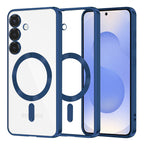 Husă transparentă Techsuit Luxury Crystal MagSafe Galaxy S25 – Albastru închis – imagine 9