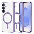 Husă transparentă Techsuit Luxury Crystal MagSafe Galaxy S25 – Mov deschis – imagine 6