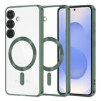 Husă transparentă Techsuit Luxury Crystal MagSafe Galaxy S25 – Verde închis – imagine 7