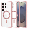 Husă transparentă Techsuit Luxury Crystal MagSafe Galaxy S25 Ultra – Roz – imagine 1