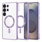 Husă transparentă Techsuit Luxury Crystal MagSafe Galaxy S25 Ultra – Mov deschis – imagine 7