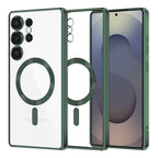 Husă transparentă Techsuit Luxury Crystal MagSafe Galaxy S25 Ultra – Verde închis – imagine 6