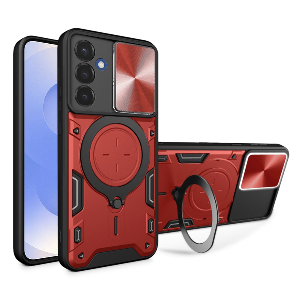 Husă Techsuit CamGuard Pro Galaxy S25 – Roșu – imagine 4