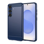 Husă Techsuit Carbon Silicone Galaxy S25 – Albastru – imagine 2