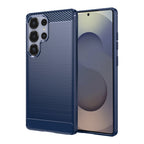 Husă Techsuit Carbon Silicone Galaxy S25 Ultra – Albastru – imagine 2