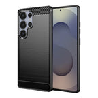 Husă Techsuit Carbon Silicone Galaxy S25 Ultra – Negru – imagine 1