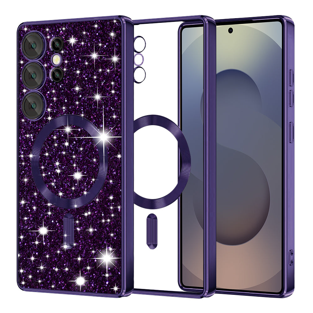 Husă Techsuit Luxury Glitter MagSafe Galaxy S25 Ultra – Mov închis – imagine 8