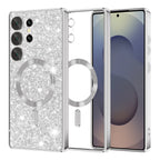 Husă Techsuit Luxury Glitter MagSafe Galaxy S25 Ultra – Argintiu – imagine 1