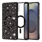 Husă Techsuit Luxury Glitter MagSafe Galaxy S25 Ultra – Negru – imagine 3