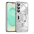 Husă Techsuit Luxury Glitter MagSafe Galaxy S25 Plus – Verde închis – imagine 5