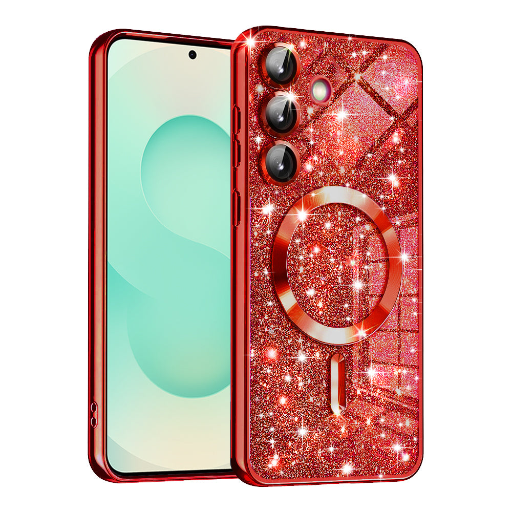 Husă Techsuit Luxury Glitter MagSafe Galaxy S25 Plus – Verde închis – imagine 7