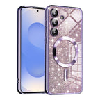 Husă Techsuit Luxury Glitter MagSafe Galaxy S25 – Mov deschis – imagine 7