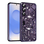 Husă Techsuit Luxury Glitter MagSafe Galaxy S25 – Mov închis – imagine 5