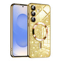 Husă Techsuit Luxury Glitter MagSafe Galaxy S25 – Auriu – imagine 1