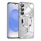 Husă Techsuit Luxury Glitter MagSafe Galaxy S25 – Argintiu – imagine 2