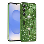 Husă Techsuit Luxury Glitter MagSafe Galaxy S25 – Verde închis – imagine 9