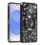Husă Techsuit Luxury Glitter MagSafe Galaxy S25 – Negru – imagine 3